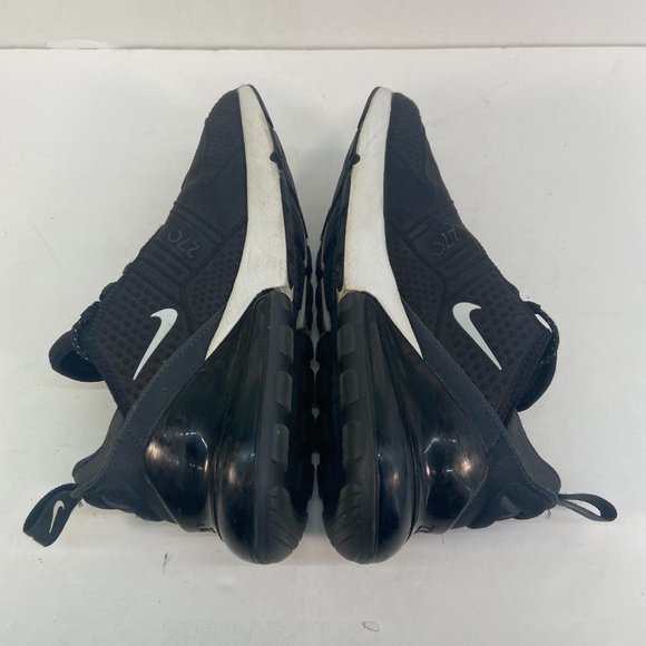 Nike Air Max 270 SE Summit Black Lace Up Athletic Running Shoes - Picture 6 of 10
